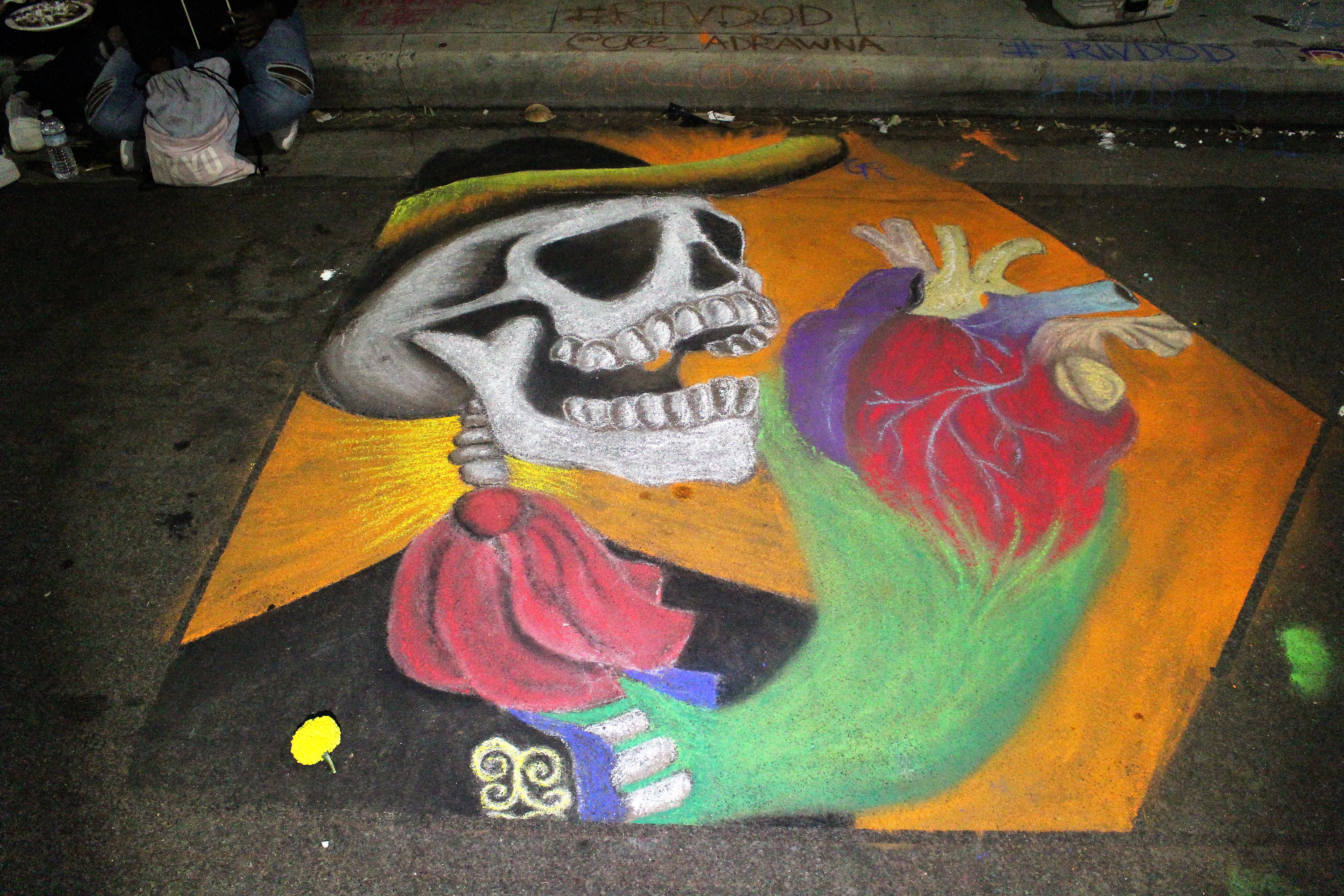 5184x3456 Free Images Streetart, Artist, Painting, Color, Love, Dia De Los - Dia De Los Muertos Skull Painting