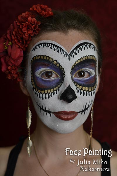 400x600 Halloween Amp Day Of The Dead Sugar Skull Face Painting Bay Area - Dia De Los Muertos Skull Painting