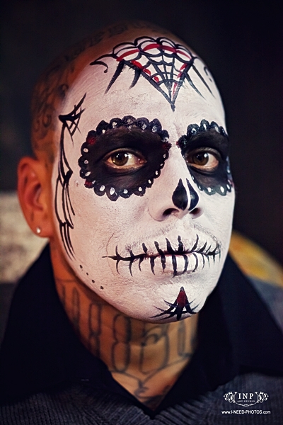 400x600 Day Of The Dead Dia De Los Muertos Face Painting On Behance - Dia De Los Muertos Skull Painting