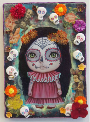 Dia De Muertos Painting at PaintingValley.com | Explore collection of ...