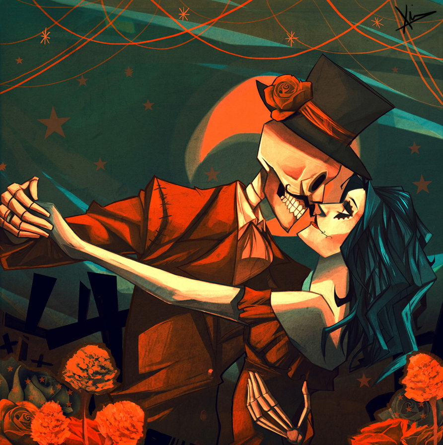 892x896 Dia De Los Muertos By Nadiezda - Dia De Muertos Painting