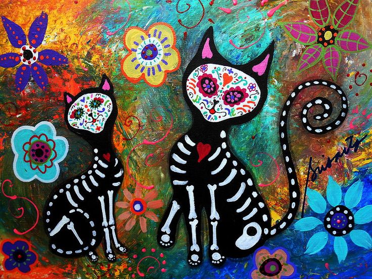 736x552 25 Best Dia De Los Muertos Images On Sugar Skulls, Day - Dia De Muertos Painting