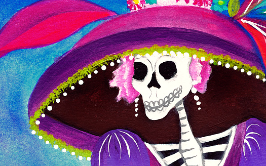 525x328 Art, Exhibits, Amp Events Dia De Los Muertos - Dia De Muertos Painting