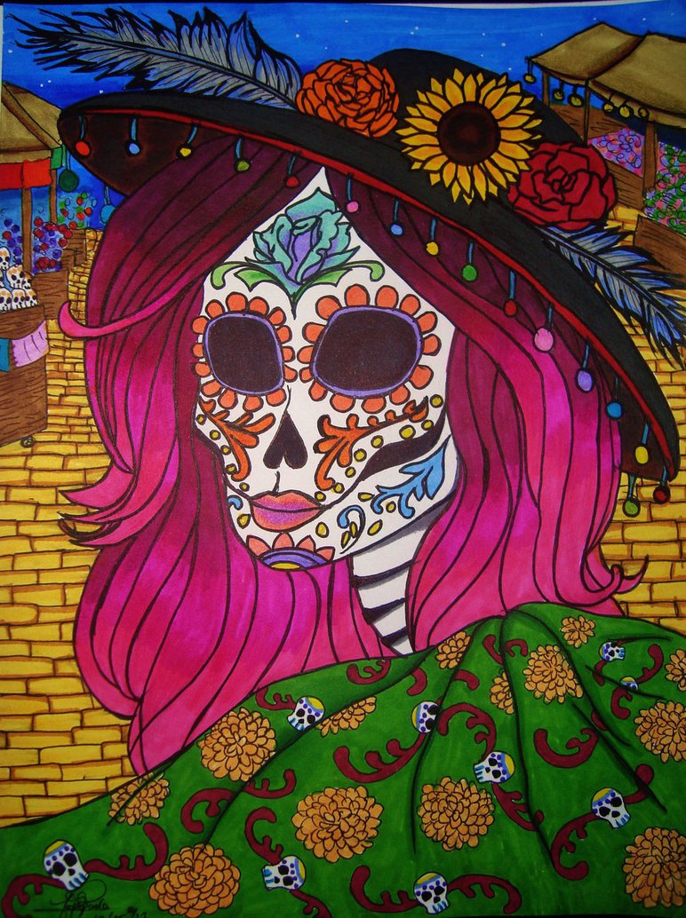 772x1034 Catrina! Dia De Los Muertos By Eykfan - Dia De Muertos Painting