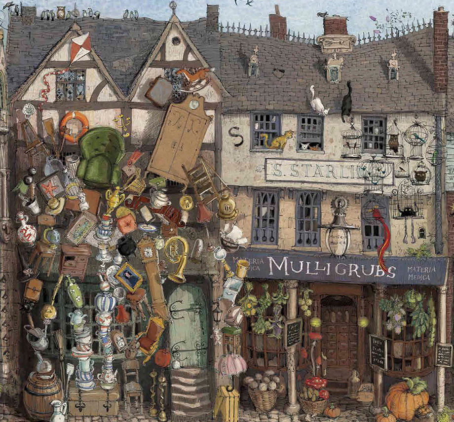 920x856 Diagon Alley From The New - Diagon Alley Painting