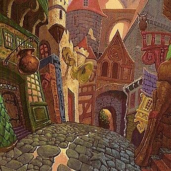 346x347 Image - Diagon Alley Painting