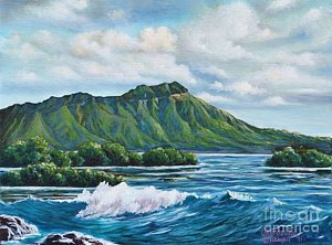 300x222 Diamond Head Painting By Larry Geyrozaga - Diamond Head Painting