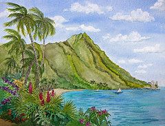 Diamond Head Painting at PaintingValley.com | Explore collection of ...