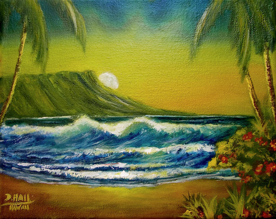900x716 Diamond Head Sunrise - Diamond Head Painting