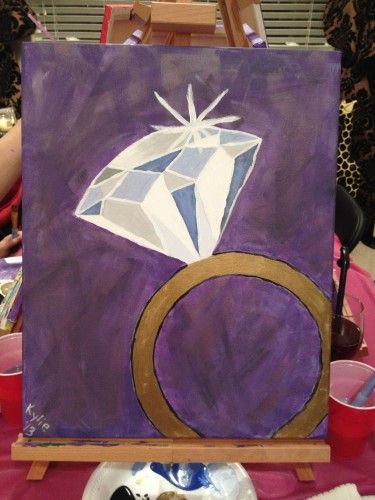 375x500 Painting Class Diamond Ring - Diamond Ring Painting