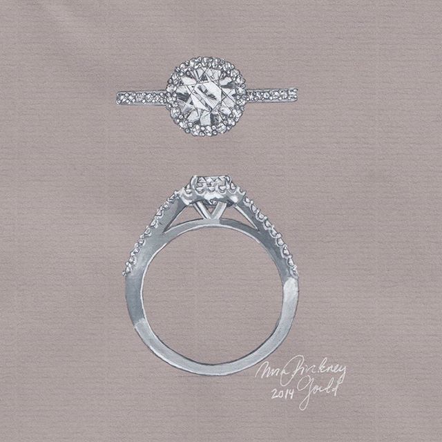 640x640 Who Says Jewellery Can'T Be Art This Timeless Halo Design Has - Diamond Ring Painting