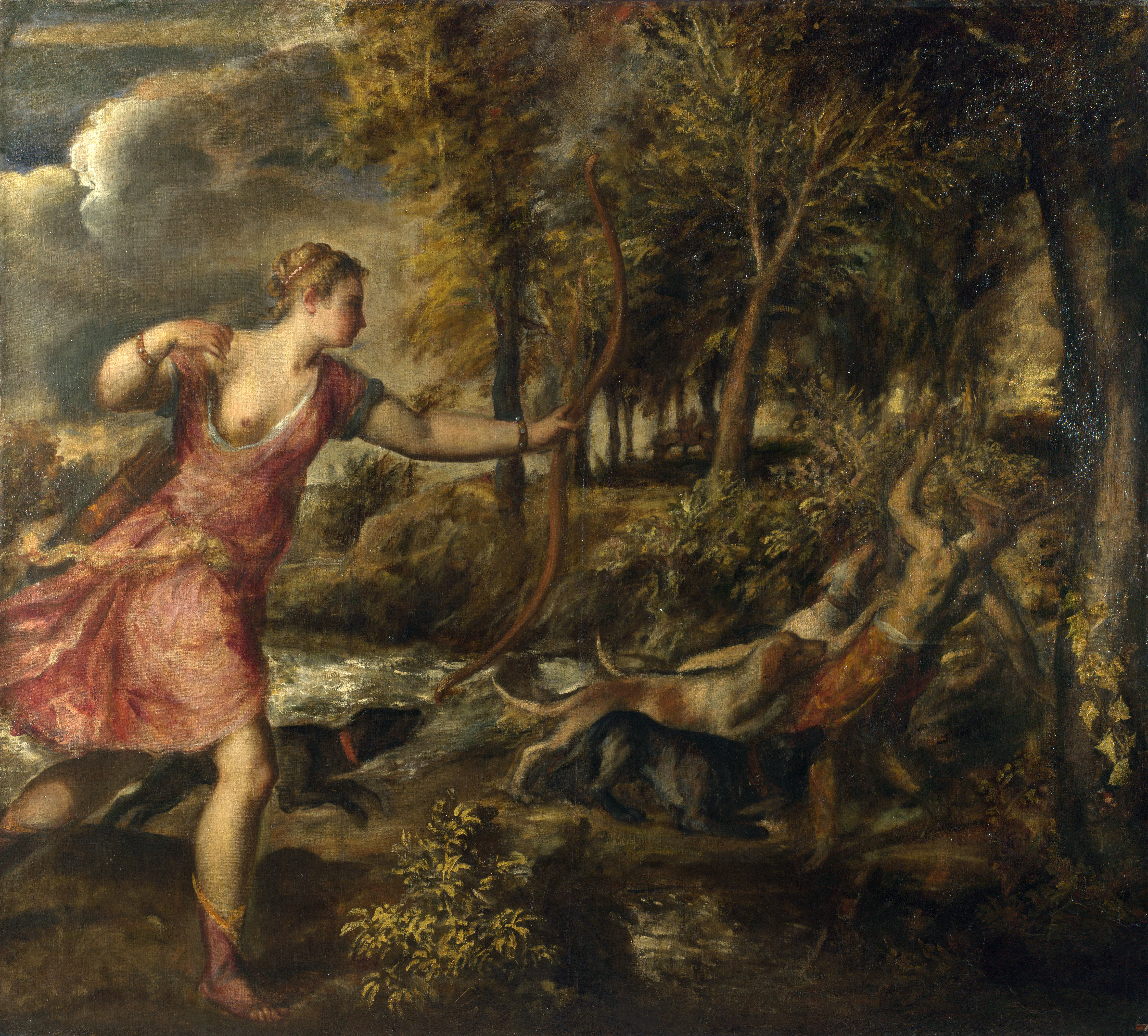 4682x4226 The Hunter Becomes The Hunted Allegorical Readings Of Diana - Diana And Actaeon Painting