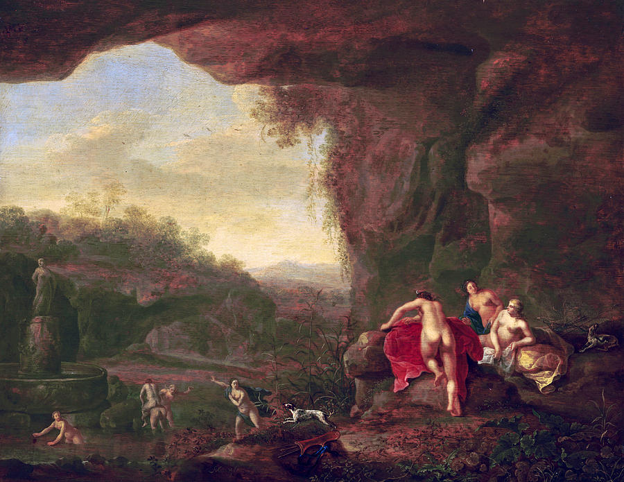 900x695 Diana And Her Companions Painting By Abraham Van Cuylenborch - Diana And Her Companions Painting