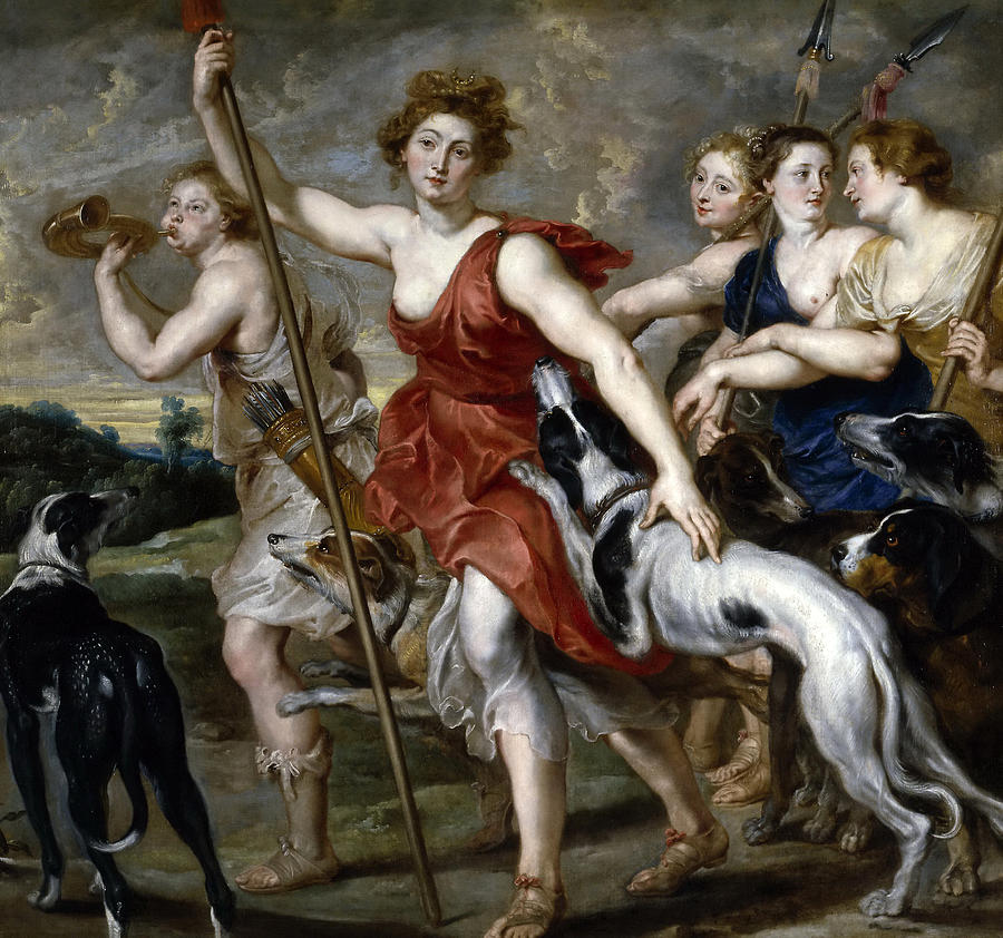 900x842 Diana The Huntress Painting By Peter Paul Rubens And Workshop - Diana Painting