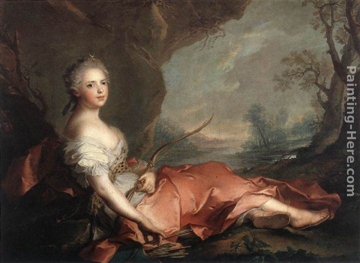 720x525 Jean Marc Nattier Marie Adelaide Of France As Diana Painting - Diana Painting