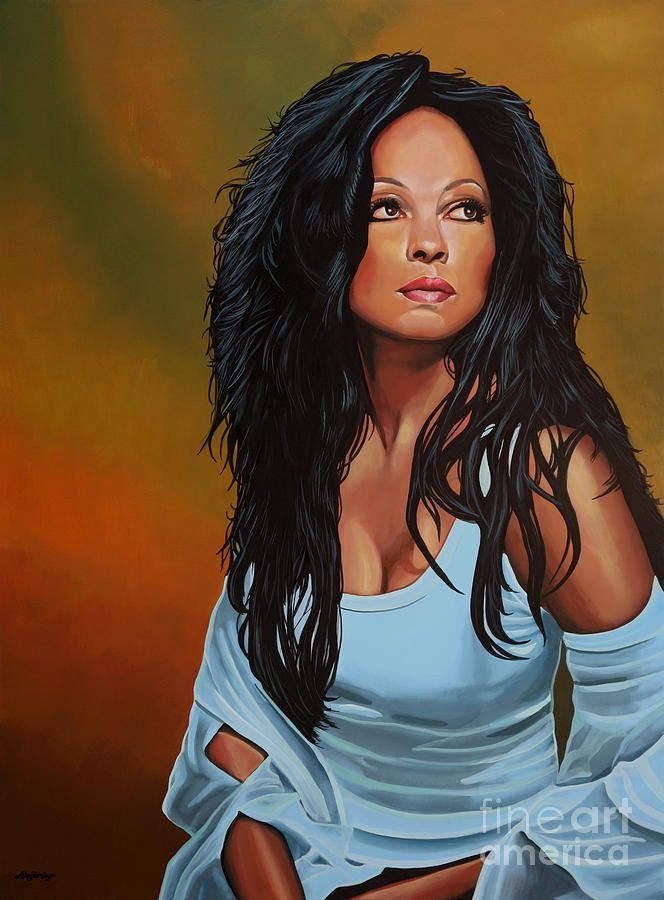 664x900 Diana Ross Painting Pop Music Art Diana Ross - Diana Ross Painting