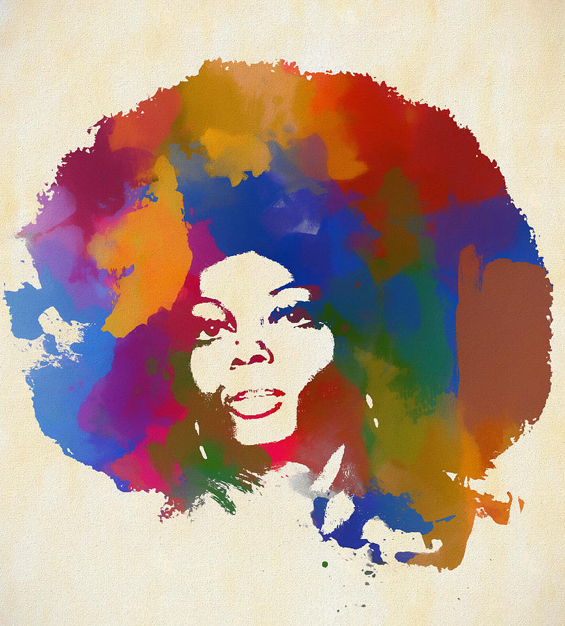 813x900 Diana Ross Painting By Dan Sproul - Diana Ross Painting