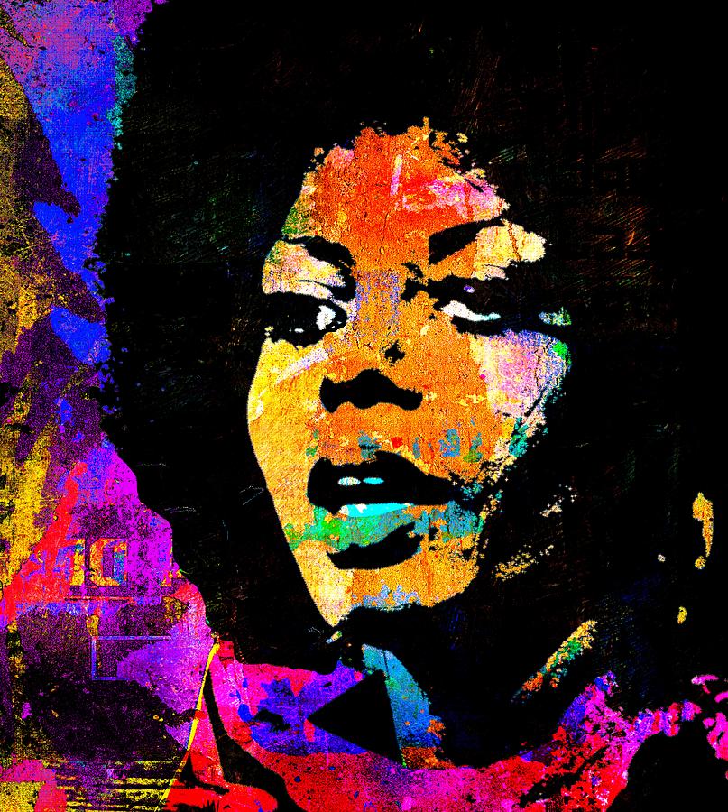 807x900 Diana Ross Painting By Otis Porritt - Diana Ross Painting