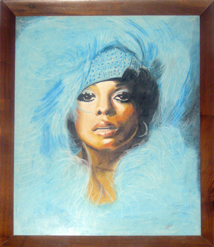 694x800 Diana Ross By Macfran - Diana Ross Painting