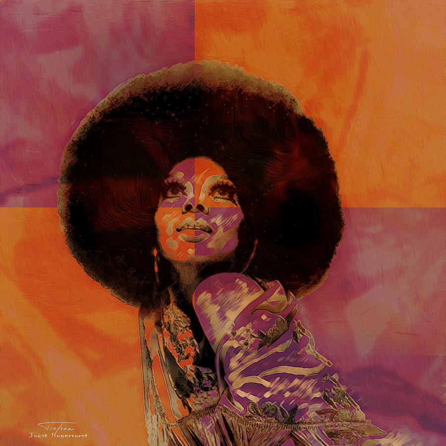 900x900 Music Icons - Diana Ross Painting