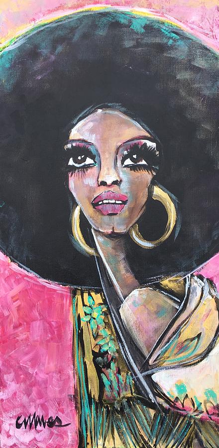 440x900 Supreme Love For Diana Ross Painting By Laurie Maves Art - Diana Ross Painting