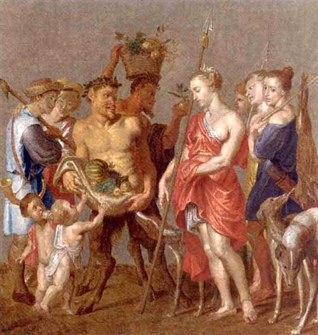 446x470 Diana The Huntress By Peter Paul Rubens On Artnet - Diana The Huntress Painting