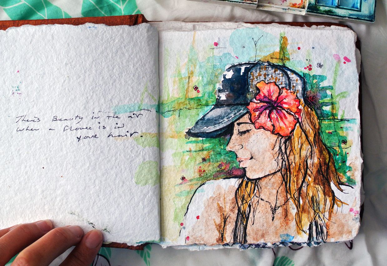 1238x850 Watercolor Watercolor - Diary Painting
