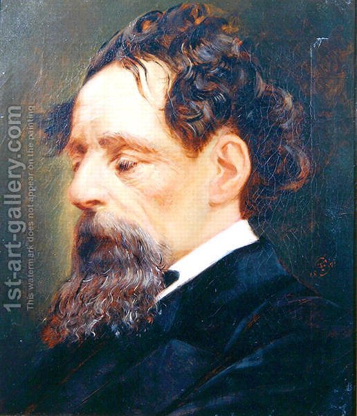 516x600 Portrait Of Charles Dickens 1812 70 1871 Frederick Sargent - Dickens Painting