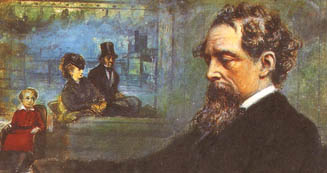 327x173 Portraits Of Charles Dickens - Dickens Painting