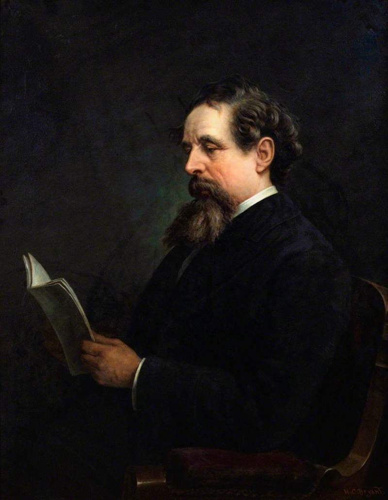 800x1032 Charles Dickens Painting Henry Charles Bryant Oil Paintings - Dickens Painting