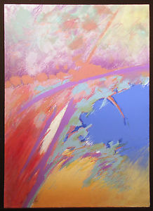 218x300 Mark Dickson Untitled Original Hand Painted Serigraph Fine Artwork - Dickson Painting