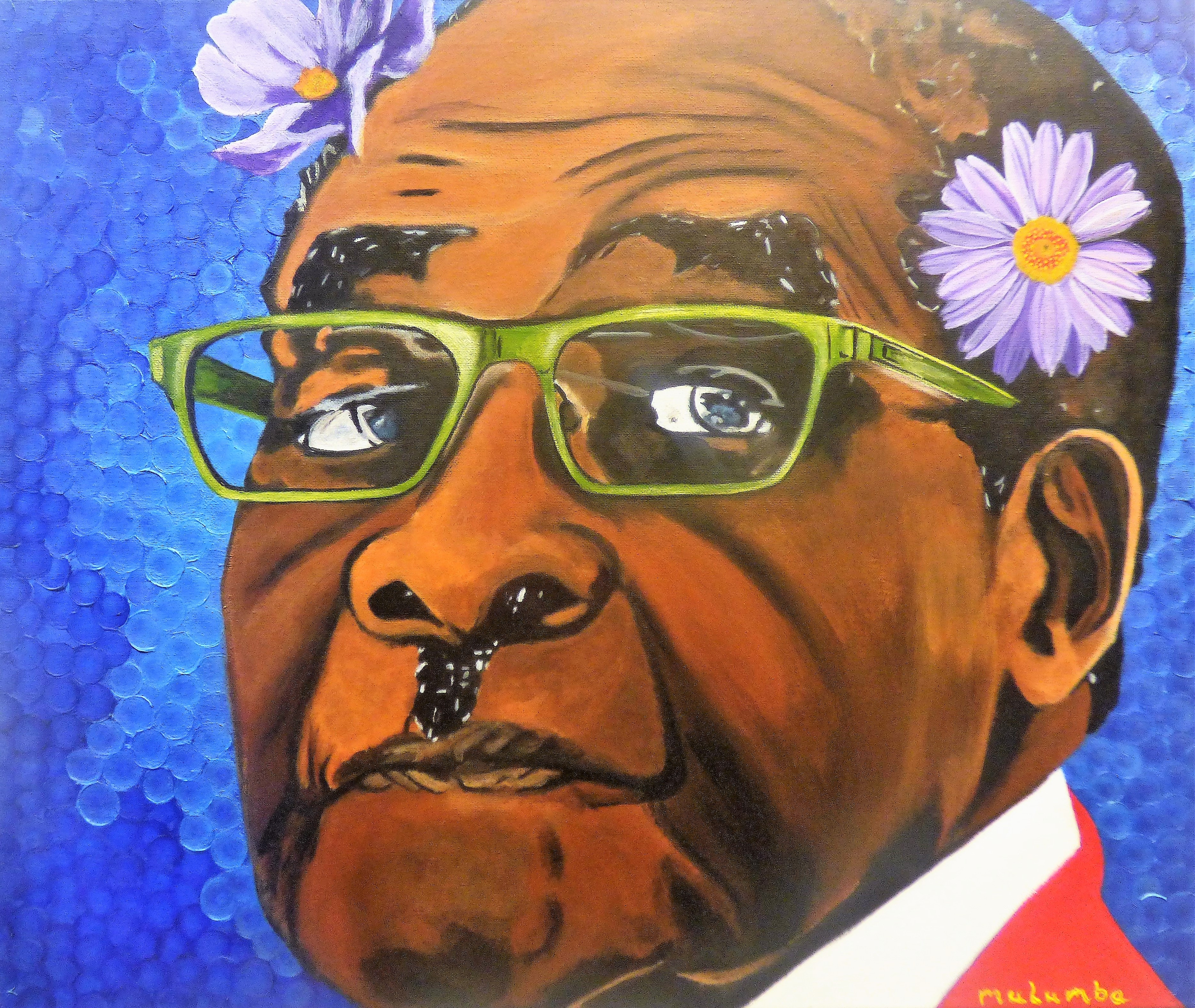 3741x3154 Mulumba Tshikuka Contemporary Artist - Dictator Painting