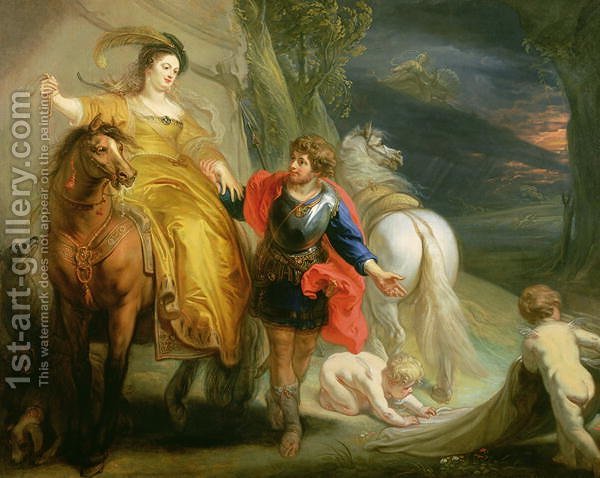 600x478 Dido And Aeneas Theodor Van Thulden Reproduction 1st Art Gallery - Dido And Aeneas Painting