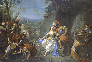 300x204 French Painting From The Musee Fabre Jean Raoux Dido And Aeneas - Dido And Aeneas Painting