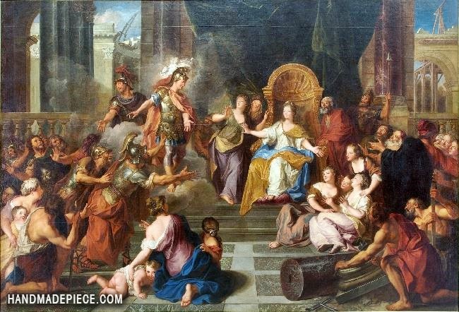 650x442 Antoine Coypel Ii The Aeneid - Dido And Aeneas Painting