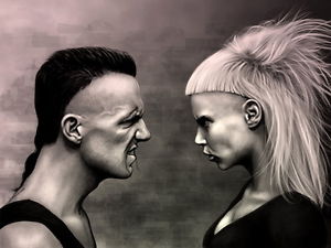 300x225 Die Antwoord Painting Art Yolandi Visser Ninja Music Huge Giant - Die Antwoord Painting