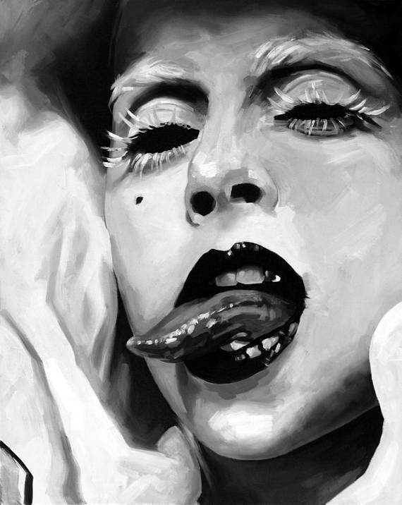 570x716 Original Yolandi Visser Oil Painting Die Antwoord Zef - Die Antwoord Painting