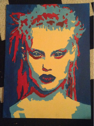 320x428 Hello Paigeeworld. This Is An Acrylic Painting Of Yolandi Visser - Die Antwoord Painting