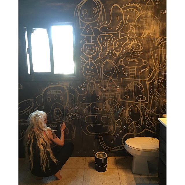 640x640 The Black Goat's Studio For Secret Zef - Die Antwoord Painting