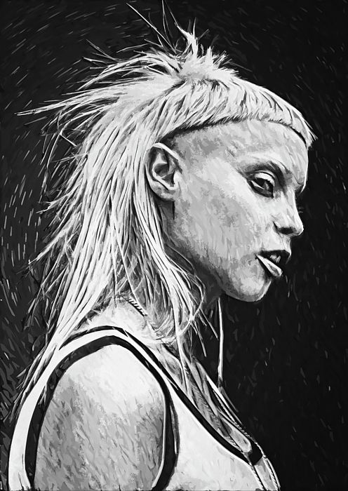 496x700 Yolandi Visser, Die Antwoord, Digital Painting, Illustration - Die Antwoord Painting