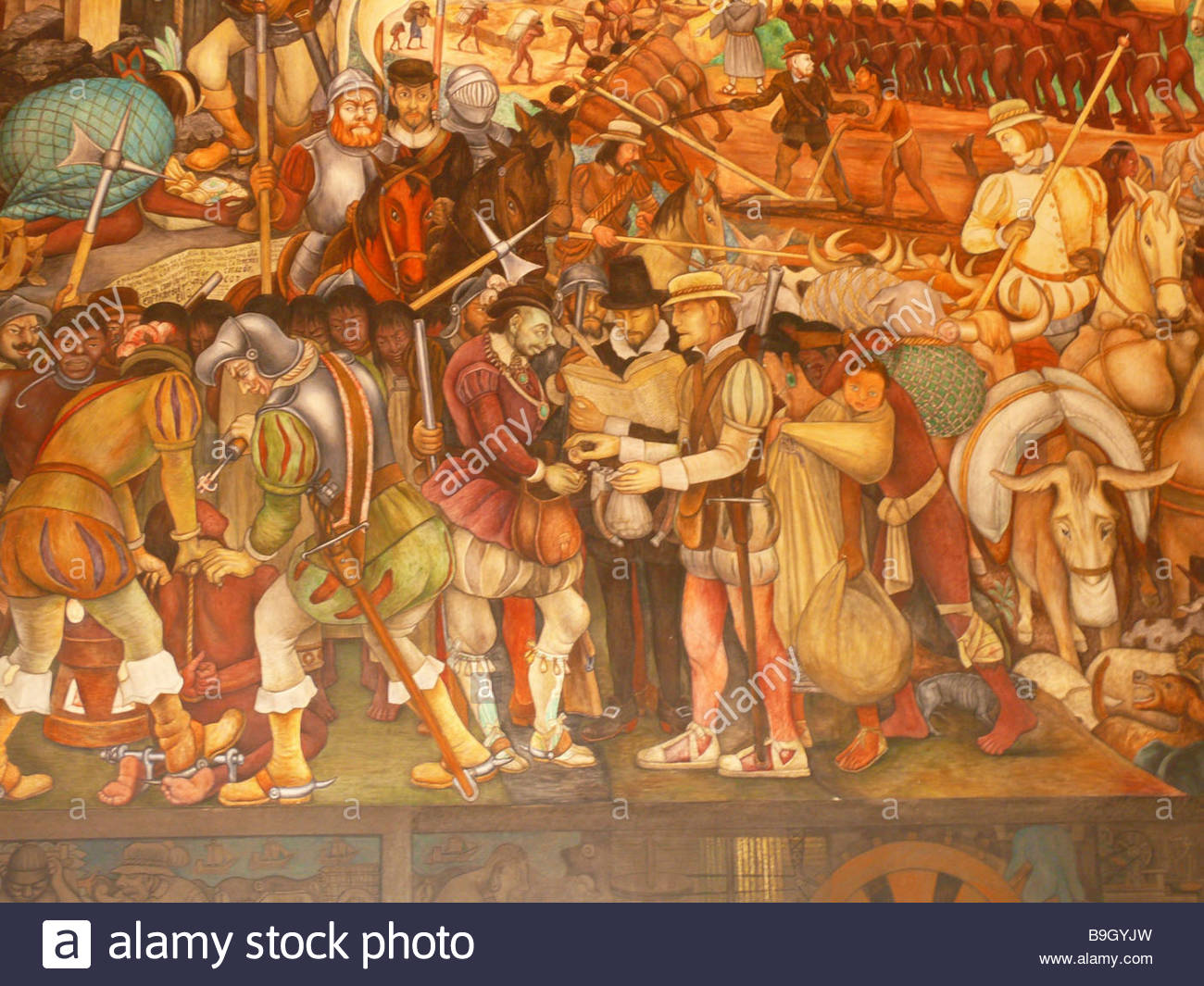 1300x1065 Mexico Mexico City Palacio Nacional Murals Artist Diego Rivera - Diego Painting