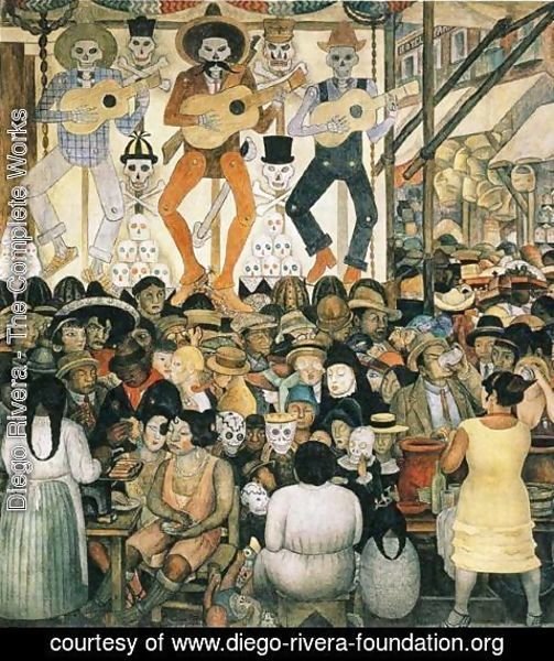 503x600 Diego Rivera - Diego Rivera Dia De Los Muertos Painting