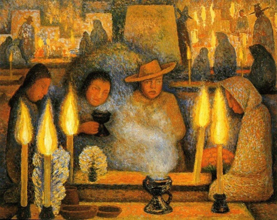 960x764 Huariqueje Of The Dead (Dia De Los Muertos) - Diego Rivera Dia De Los Muertos Painting
