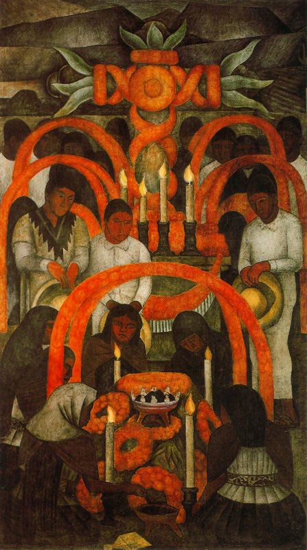 447x800 Celebrating El De Los Muertos The Day Of The Dead - Diego Rivera Dia De Los Muertos Painting