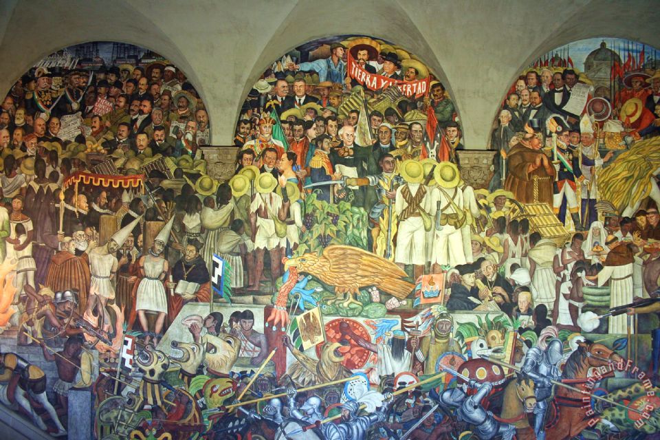 960x640 Diego Rivera History Of Mexico Painting - Diego Rivera Painting