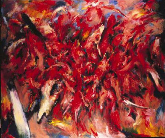 674x564 Oil Painting - Dies Irae Painting