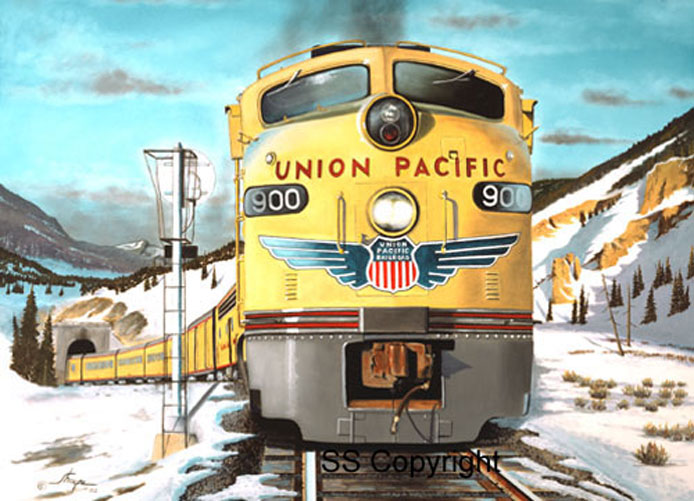 694x501 Rail Art By Shayne - Diesel Painting