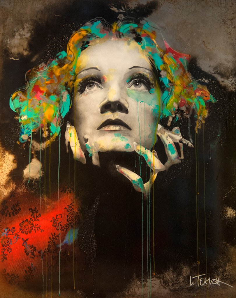 810x1024 Marlene Dietrich Hatch Art Ltd - Dietrich Painting