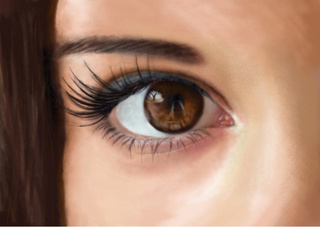 320x227 Digital Painting Of An Eye. My First Ever Digital Painting So - Digital Eye Painting
