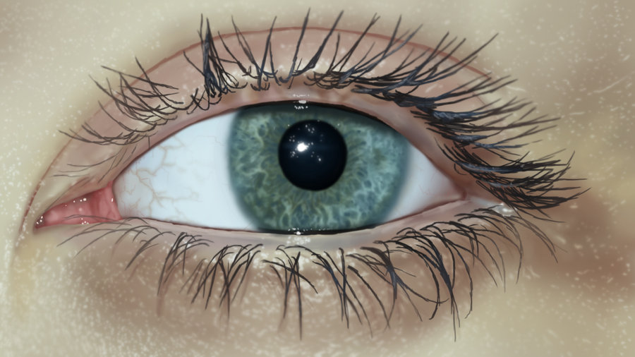 900x506 Eye Digital Painting By Iamherecozidraw - Digital Eye Painting
